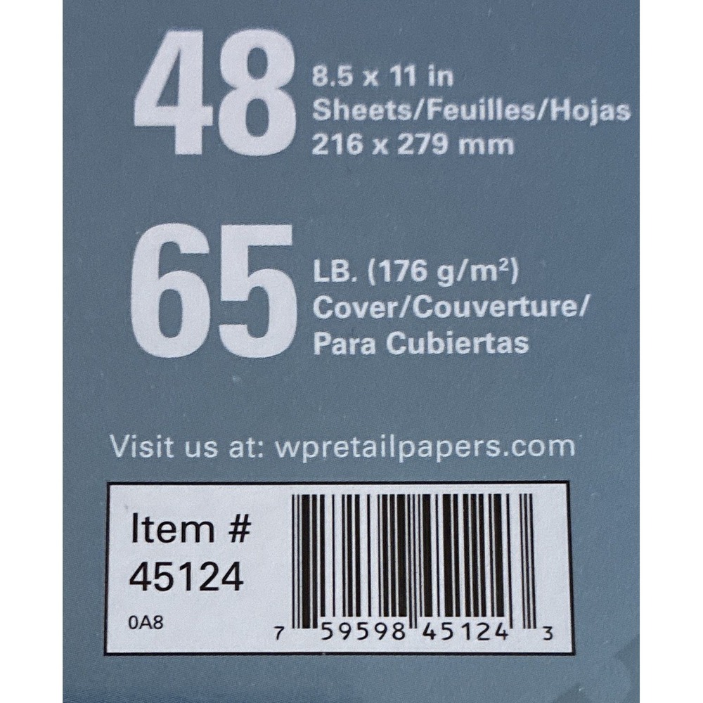 Wausau Paper Pearlescent Astrobrights Glisten Cardstock 65 lb 48 Sheets 6 Colors - Picture 4 of 10